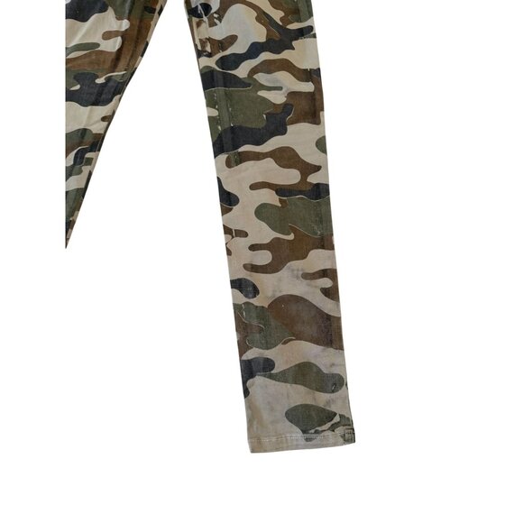 CARMAR Green Camo Print Skinny Jeans Size 27 - Picture 5 of 10